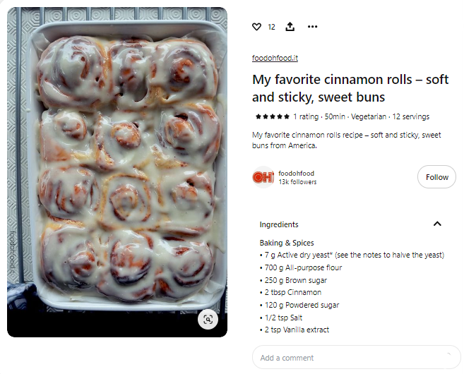 Cinnamon rolls