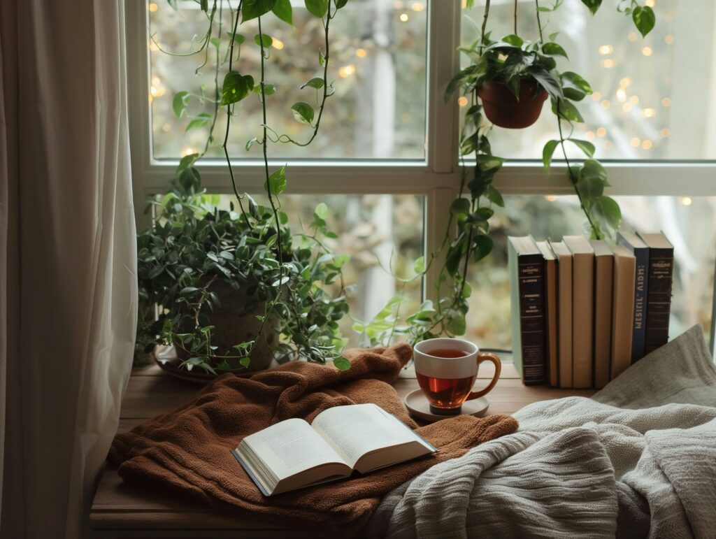 bedroom reading nook