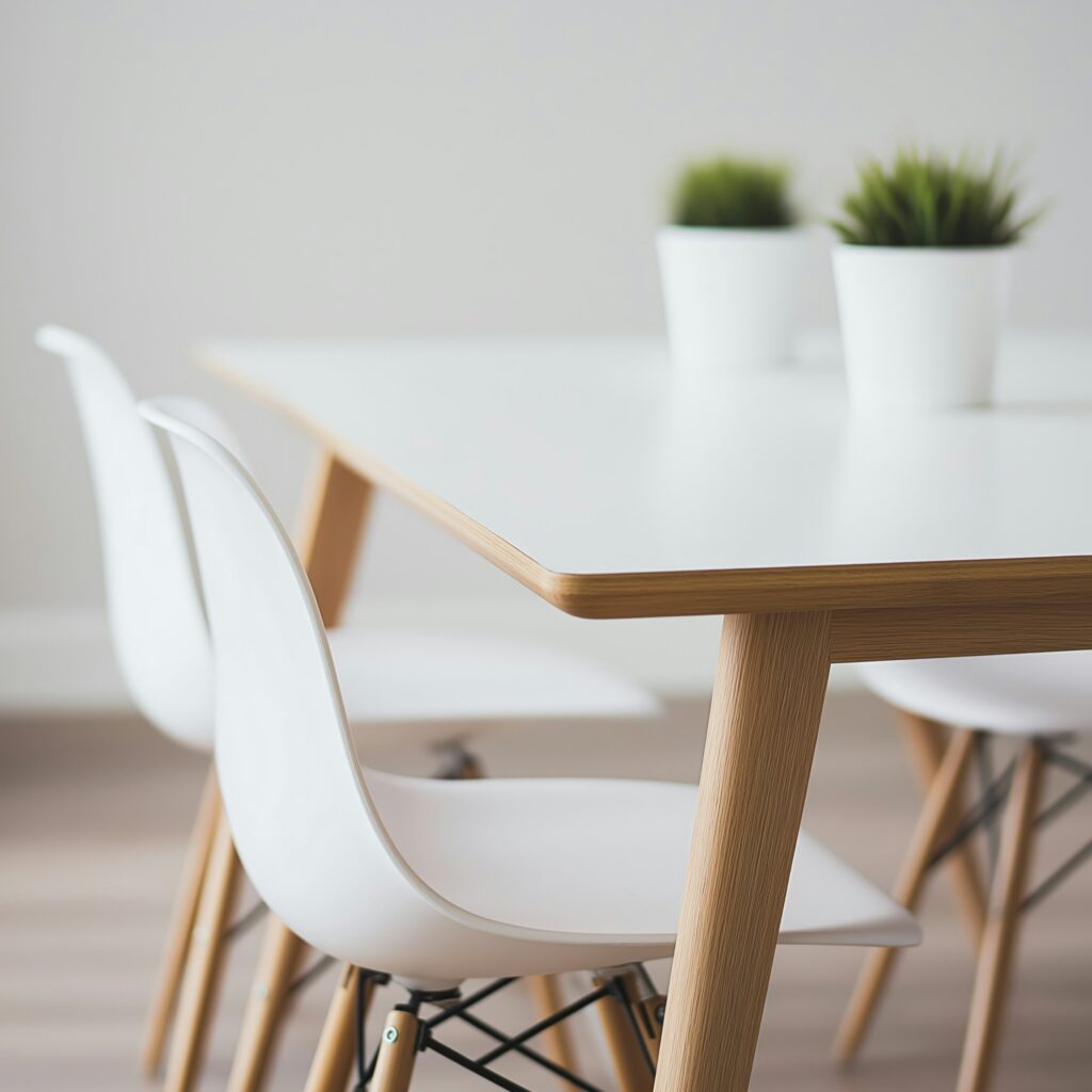 light color dining area